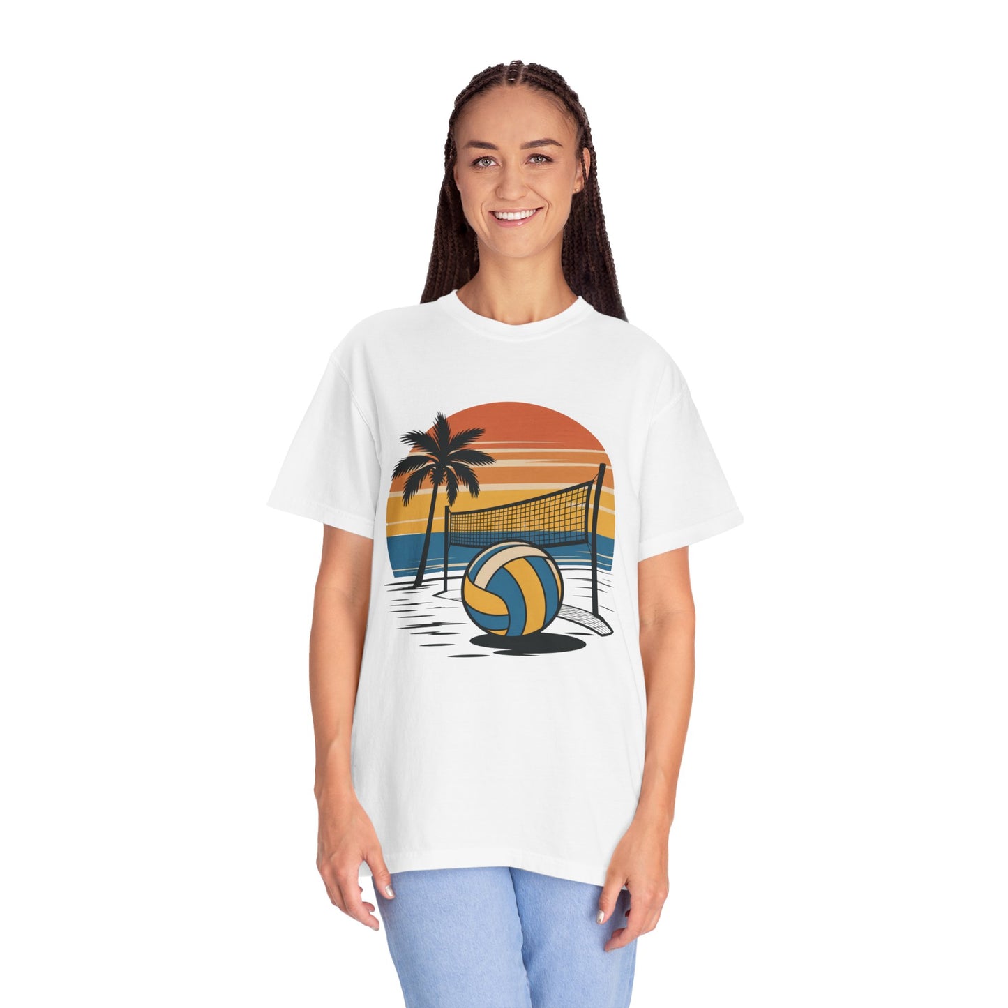 Retro Beach Scene