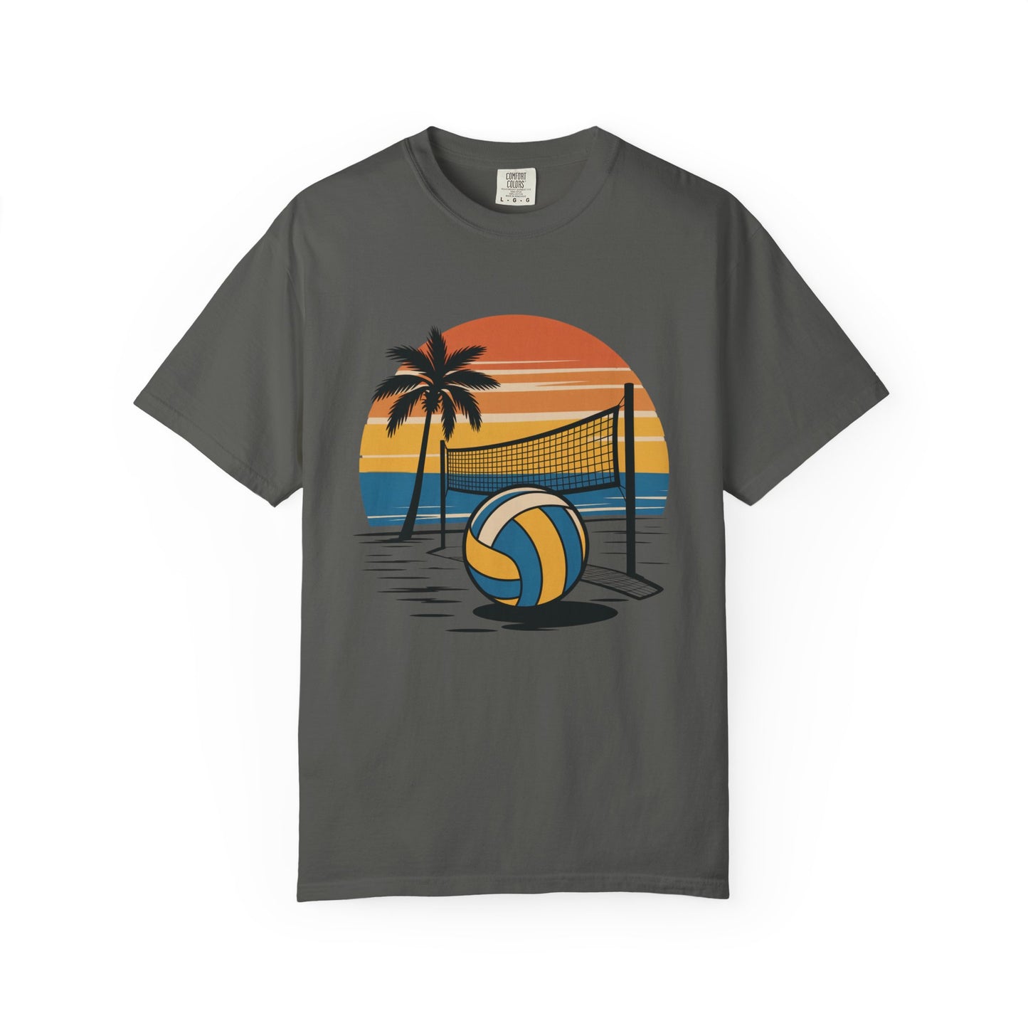 Retro Beach Scene