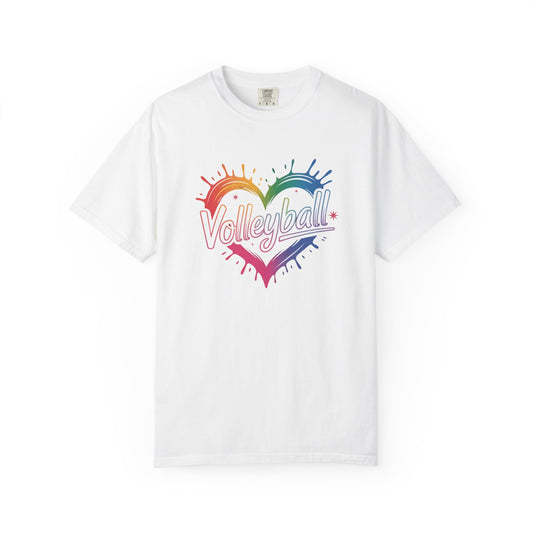 Volleyball Rainbow Heart
