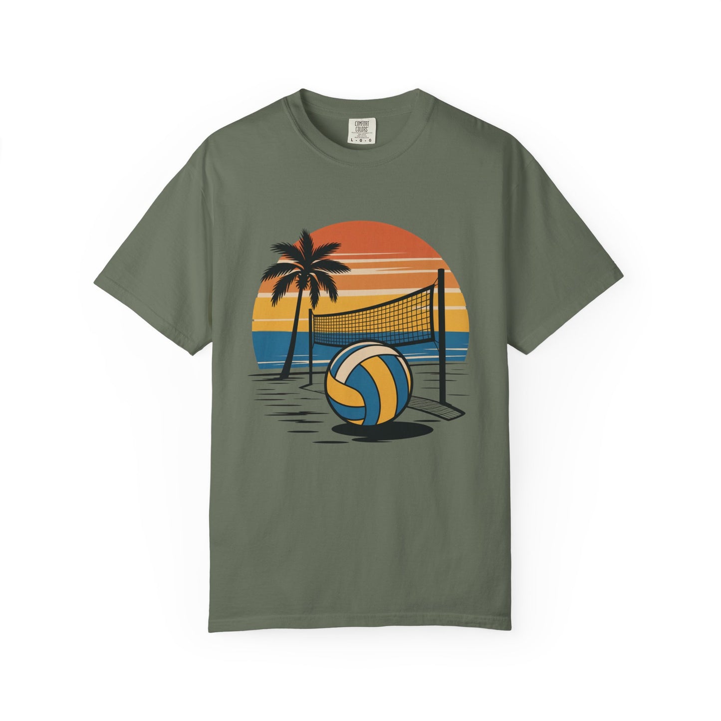 Retro Beach Scene