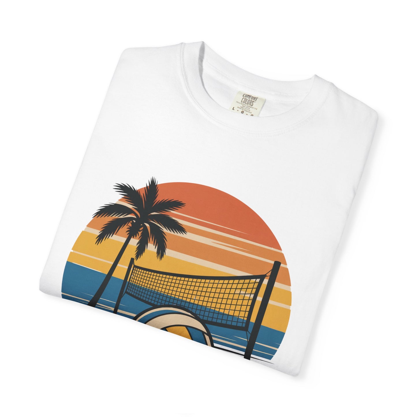 Retro Beach Scene