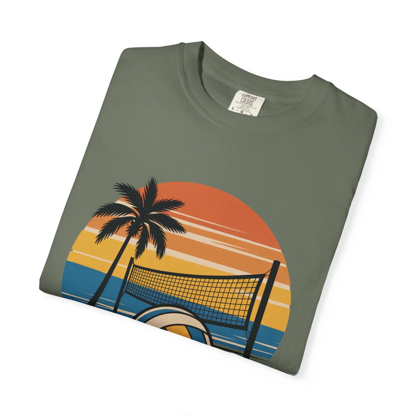 Retro Beach Scene