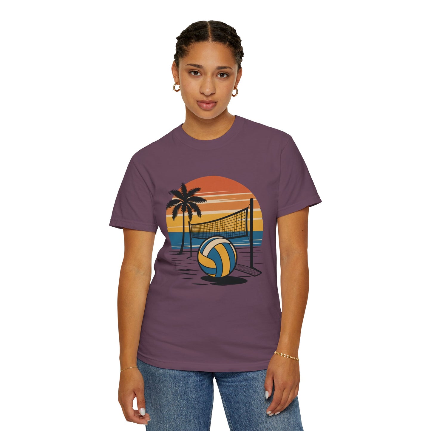 Retro Beach Scene