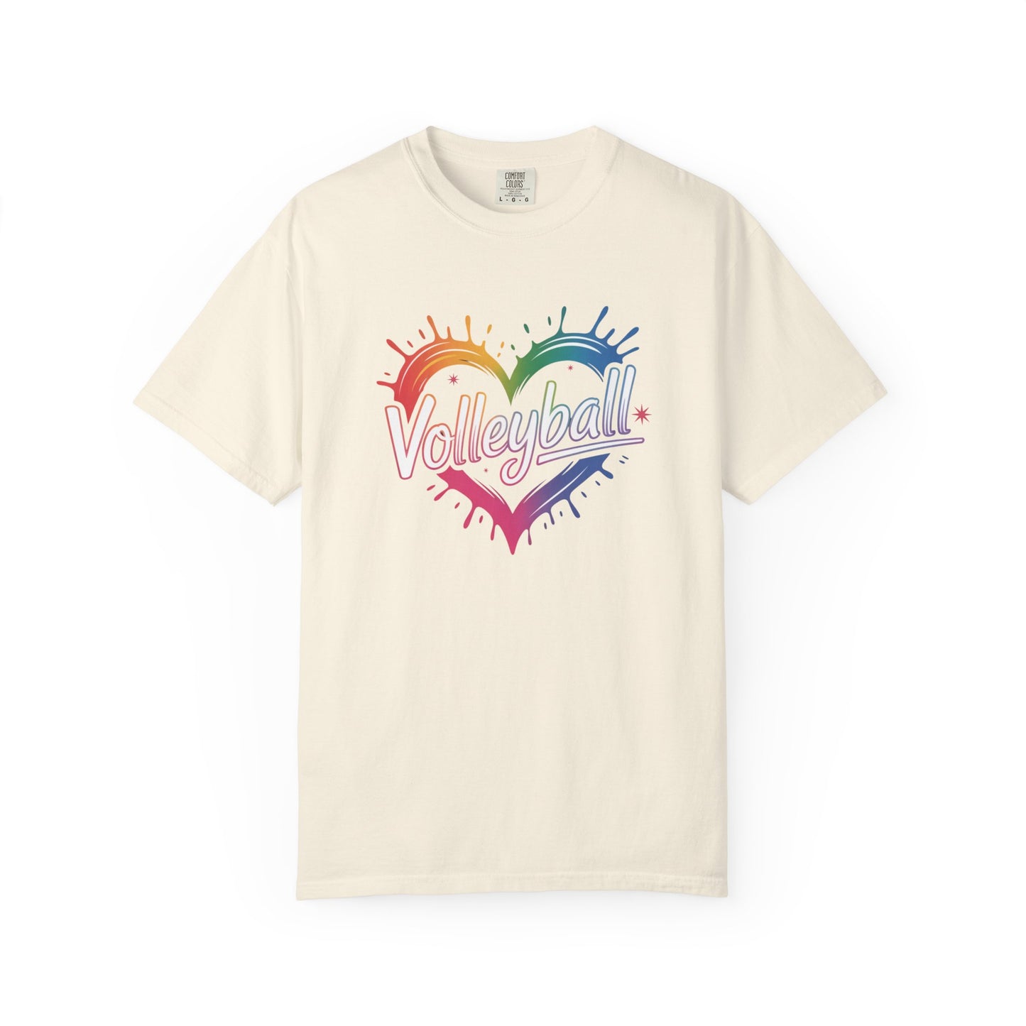 Volleyball Rainbow Heart
