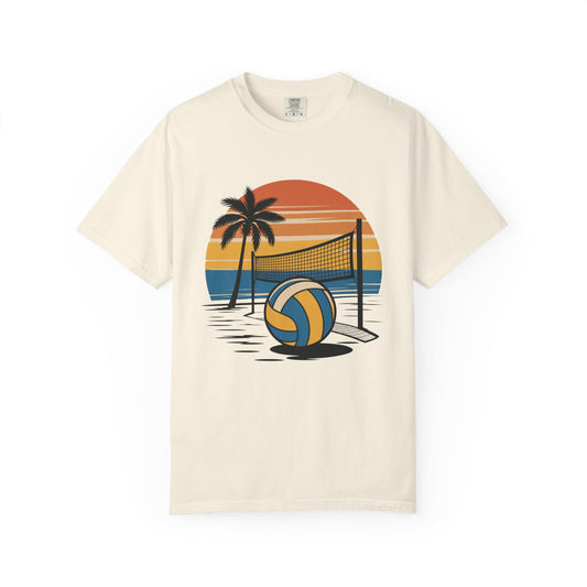 Retro Beach Scene