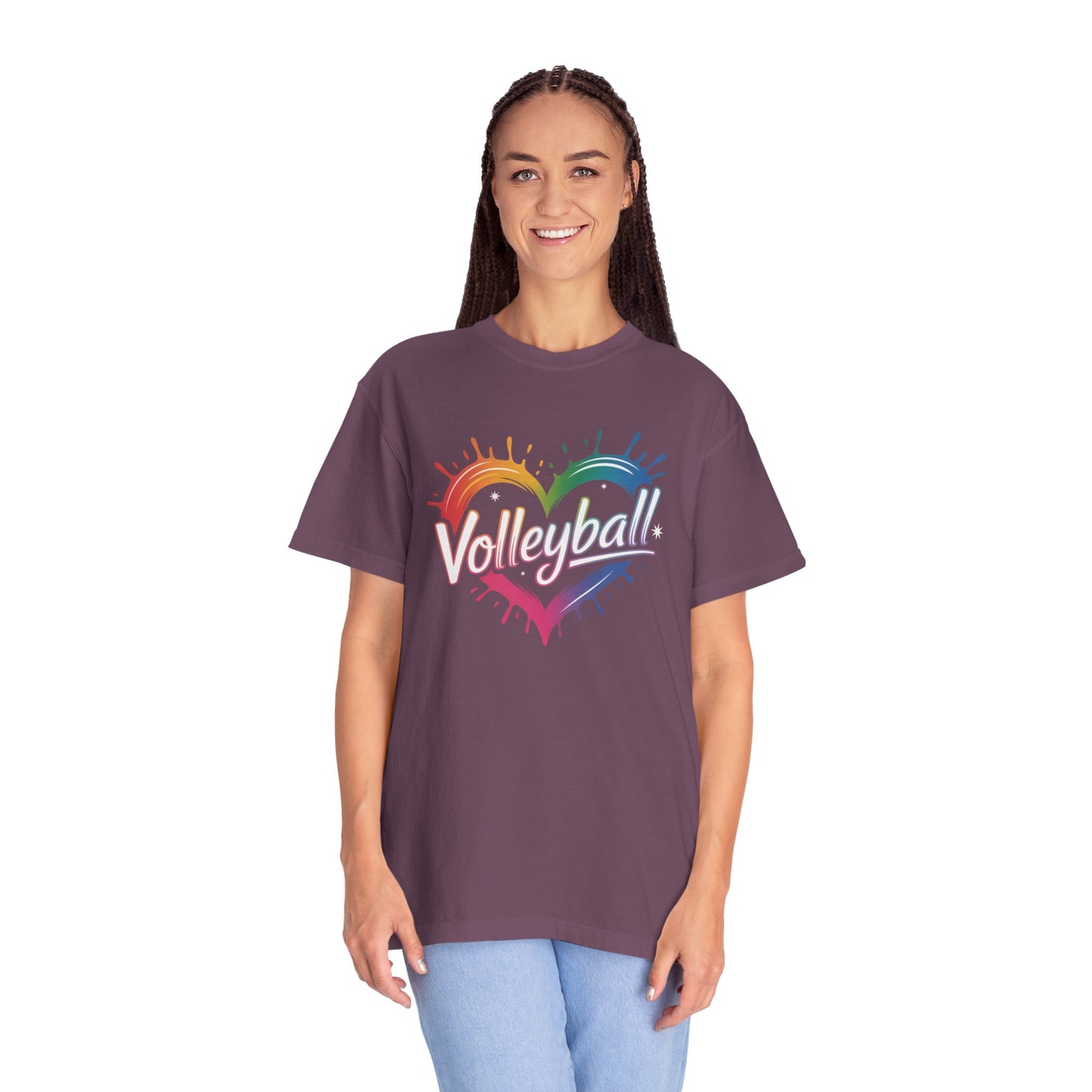 Volleyball Rainbow Heart