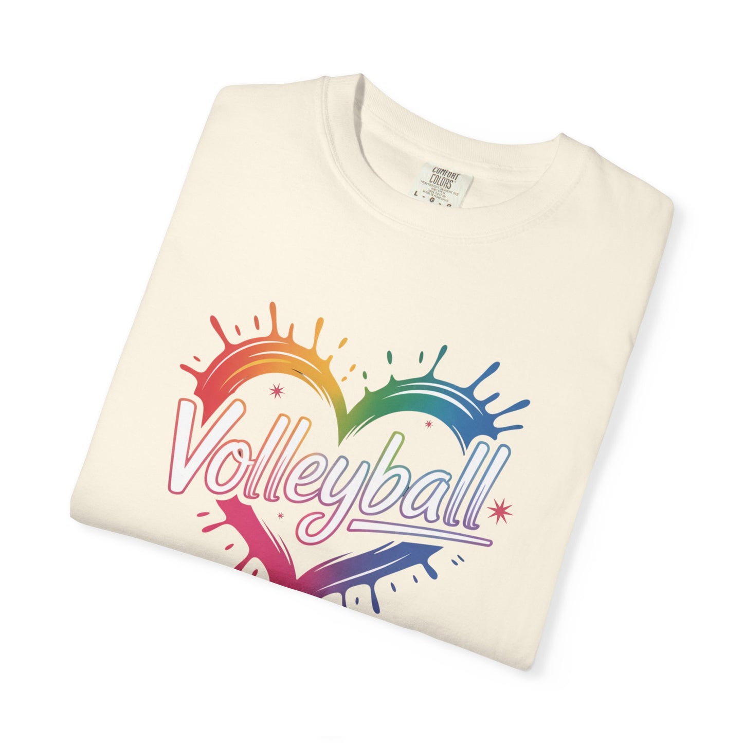 Volleyball Rainbow Heart