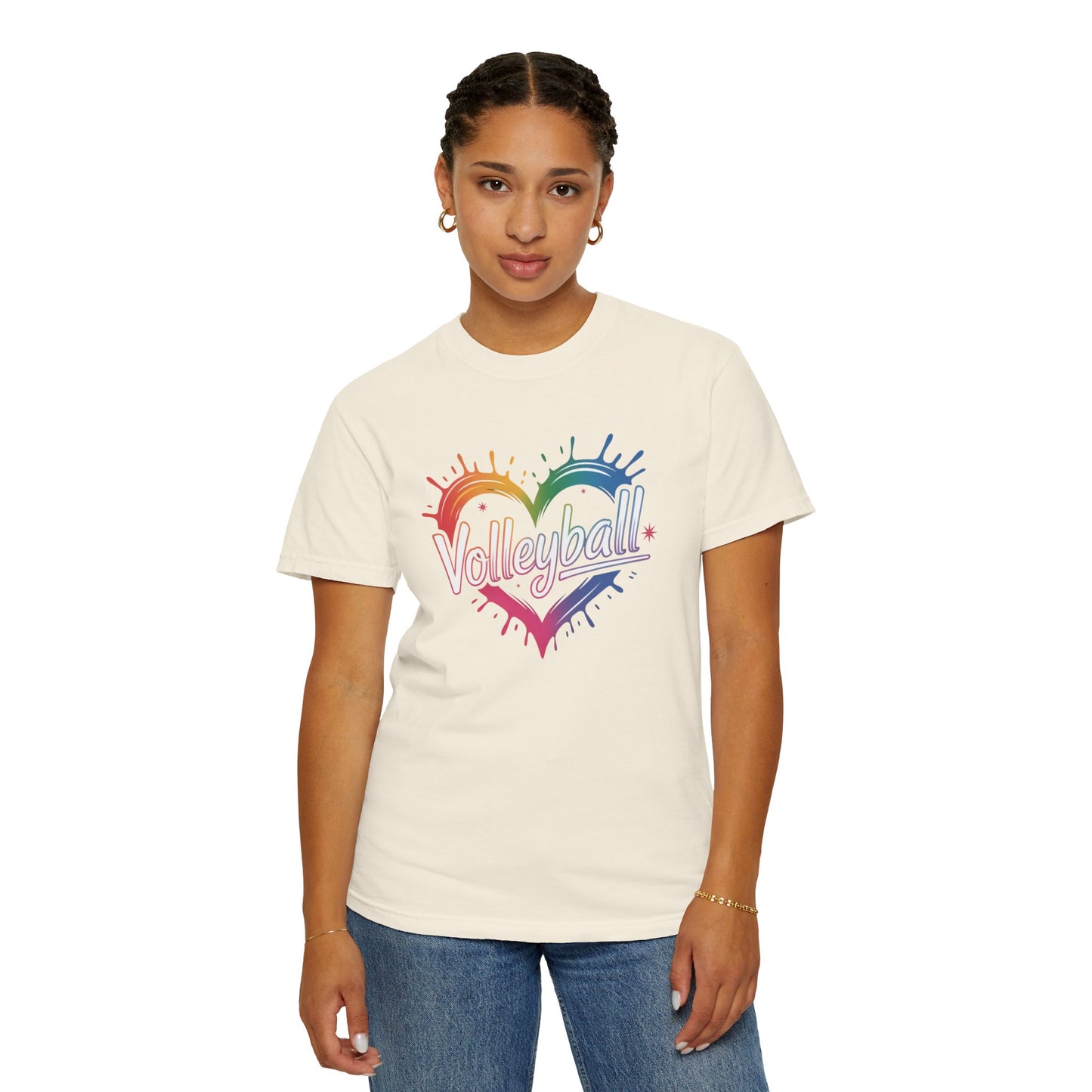 Volleyball Rainbow Heart