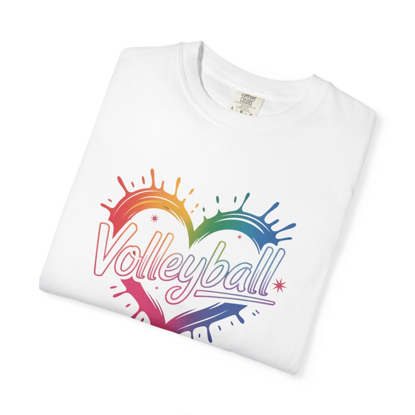 Volleyball Rainbow Heart
