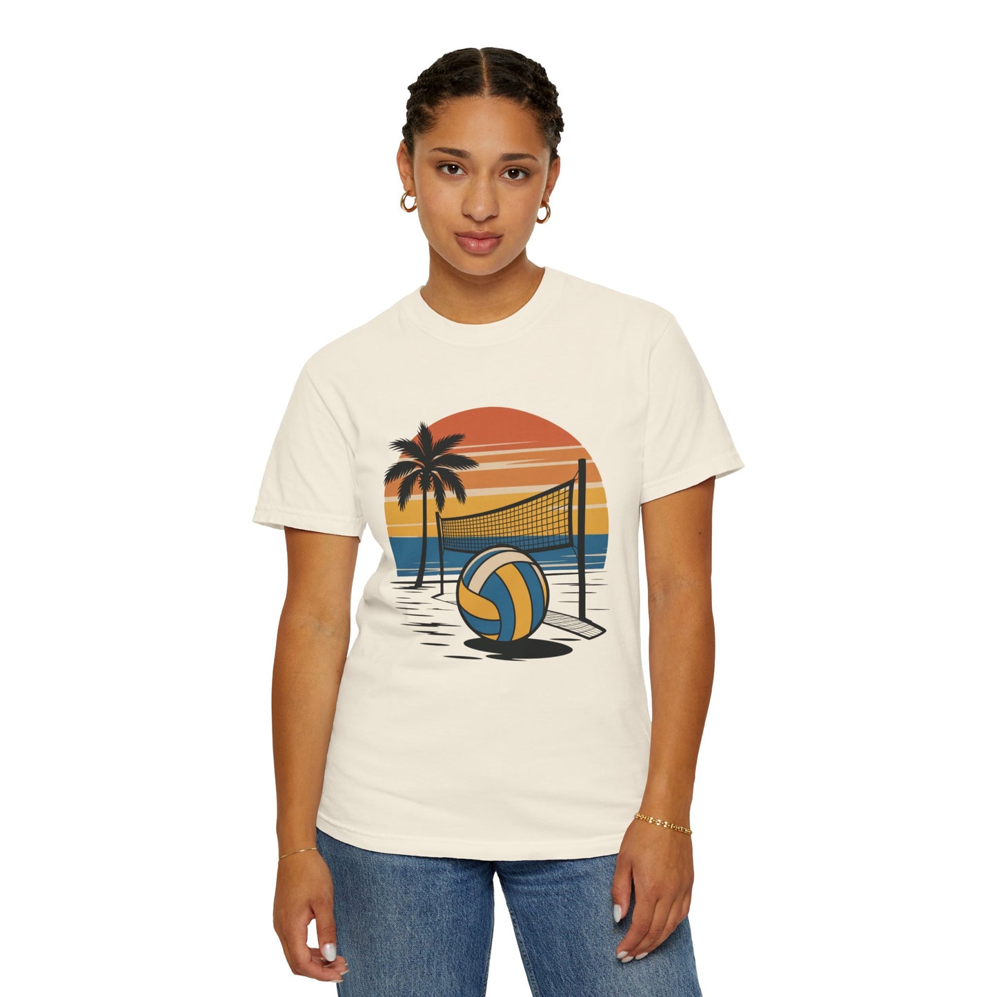 Retro Beach Scene