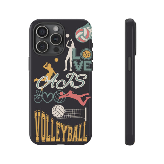 Volleyball Collage Phone Case [CUSTOMIZE WITH INITIALS]