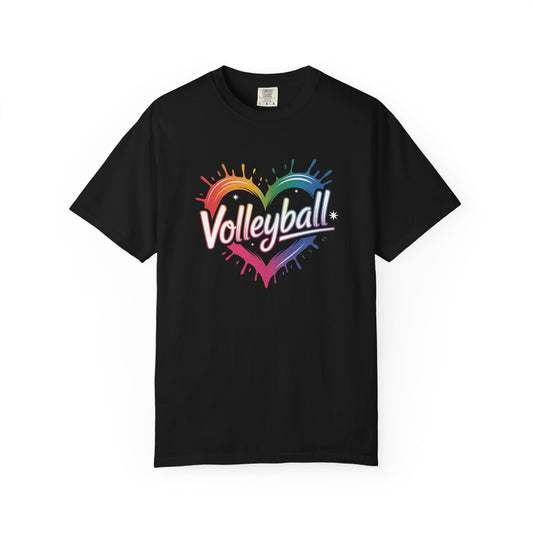Volleyball Rainbow Heart