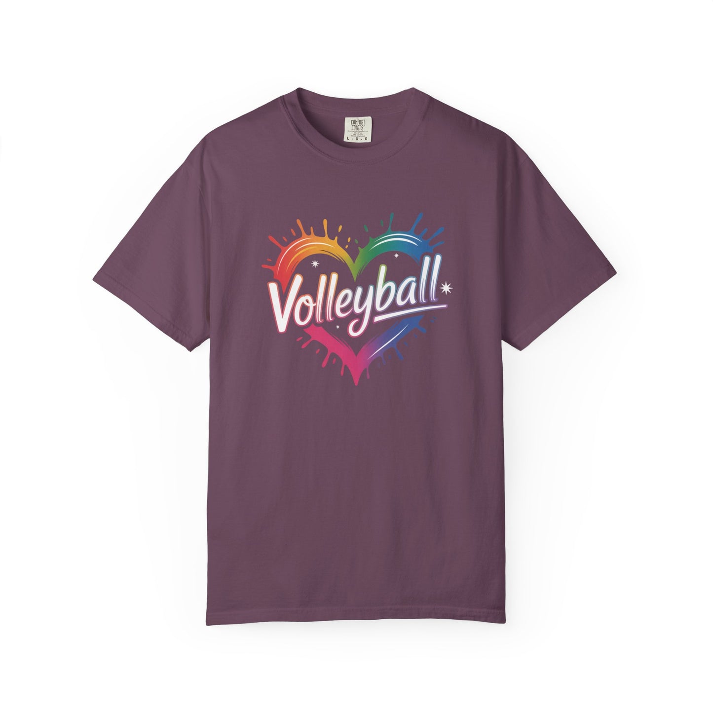 Volleyball Rainbow Heart