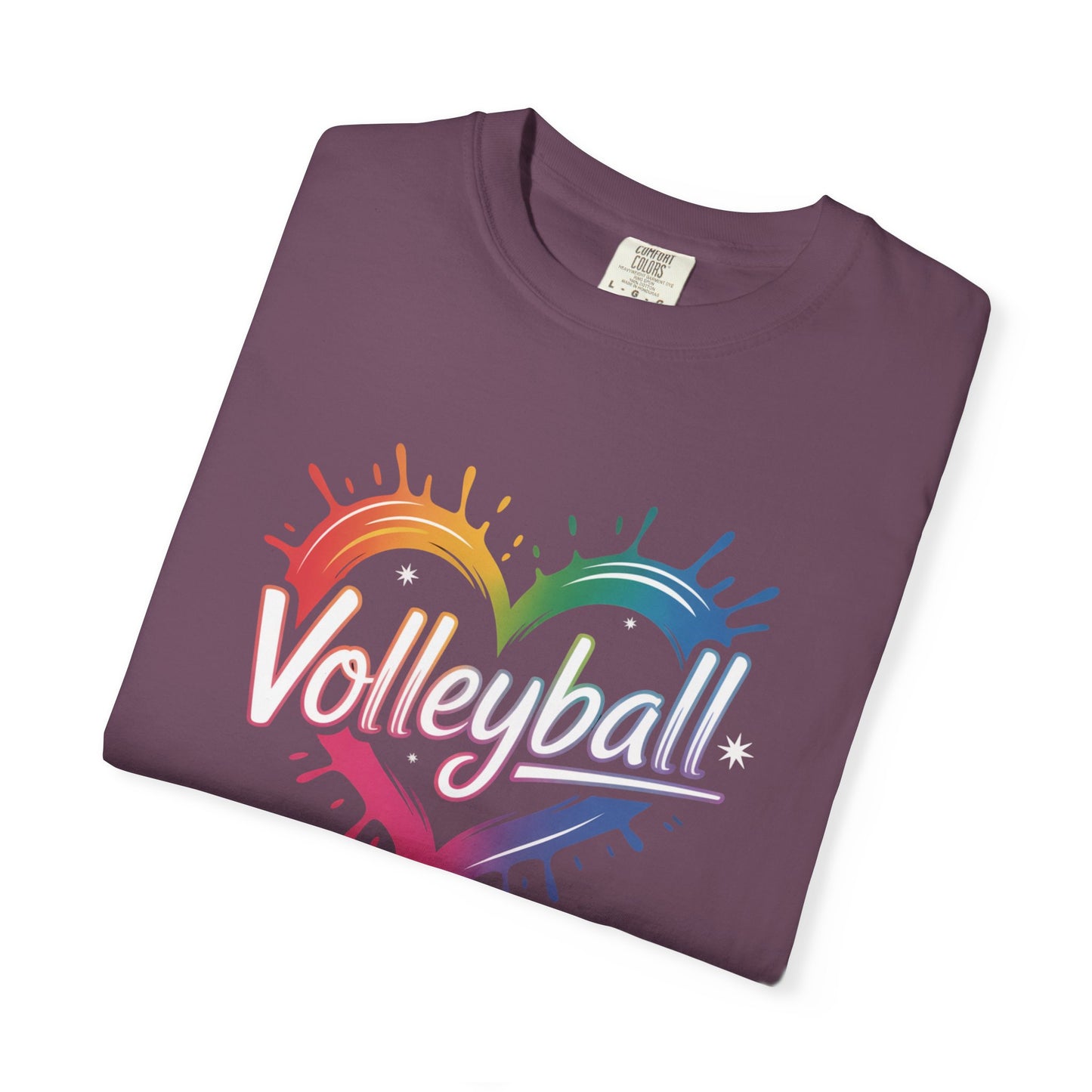 Volleyball Rainbow Heart