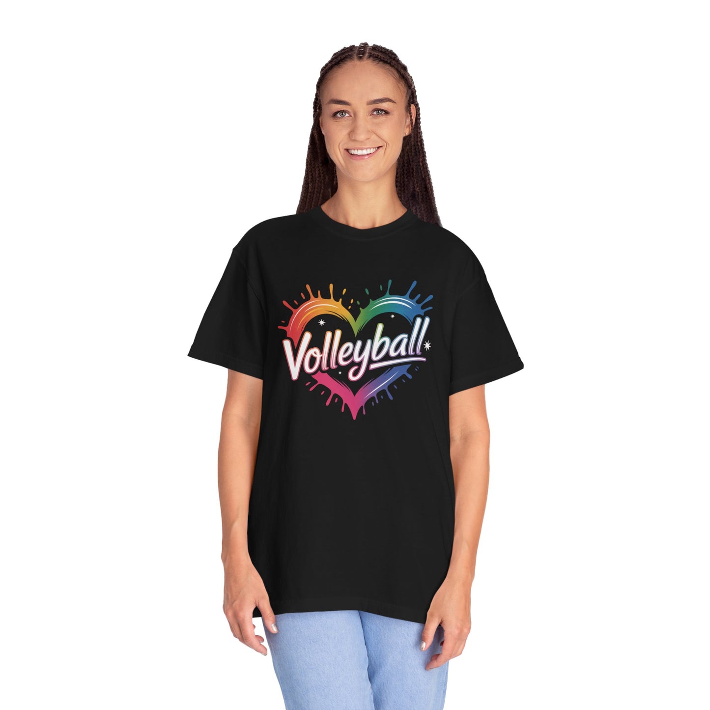 Volleyball Rainbow Heart